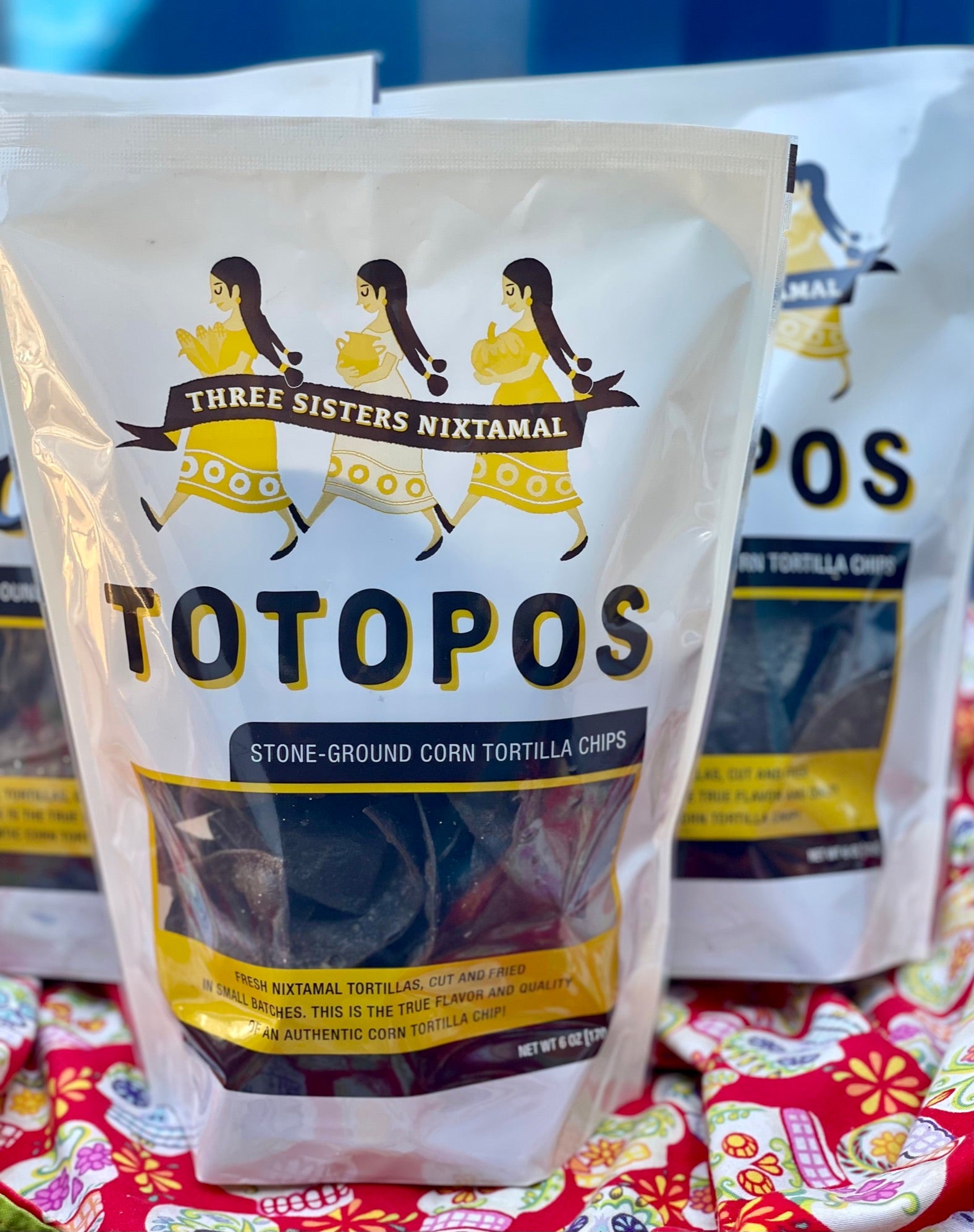 Totopos - Stone ground corn tortilla chips | Three Sisters Nixtamal